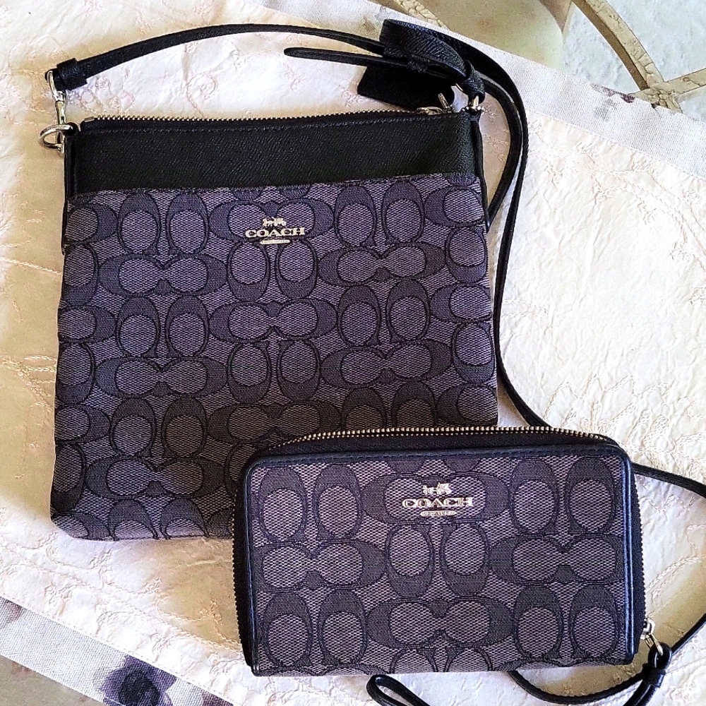 Coach Cross Body and Wristlet